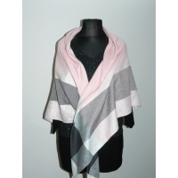 Sukienka tunika KIMONO z dekoltem - srebrny brokat